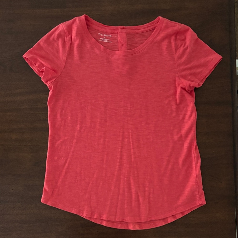 Talbots Coral Short Sleeve Tee